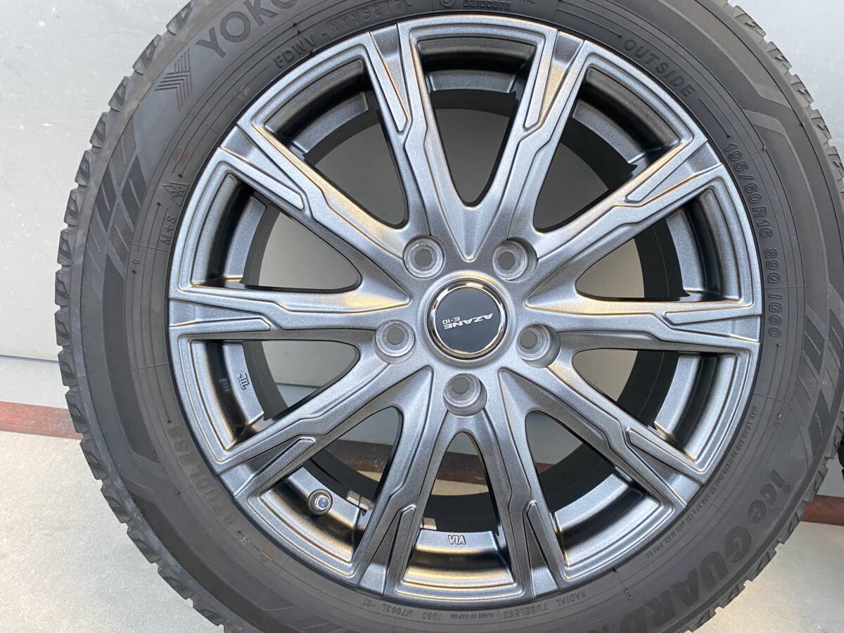 AZANE　E-10　アルミホイール　6.5J　PCD114.3　＋48　195/60　アイスガード　2510-3315_画像2