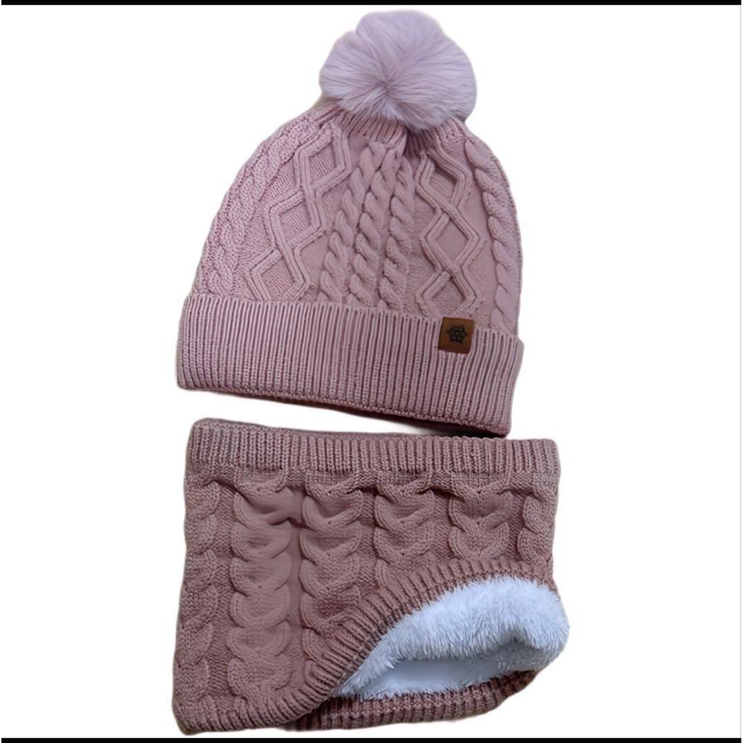 【 訳アリ超得 】アルパカ混　ニット帽　ネックウォーマー　可愛いくすみ系　極暖_画像10