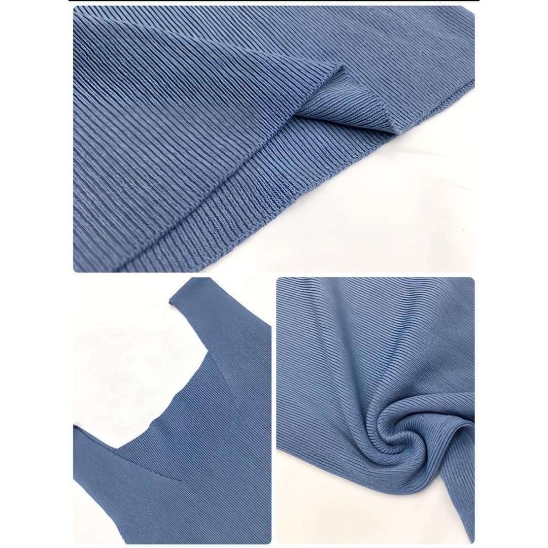 【お値下げ中】☆ニット タンクトップ リブ 2枚組 オールシーズン インナー 着回しいろいろ_画像5