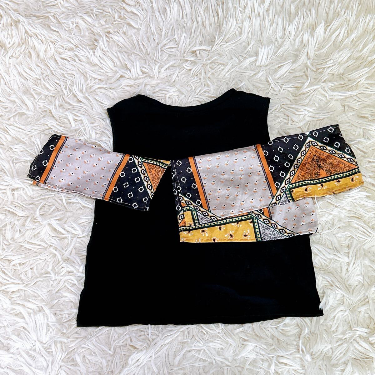 MURUA トップス ブラック/マルチカラー サイズF_画像6