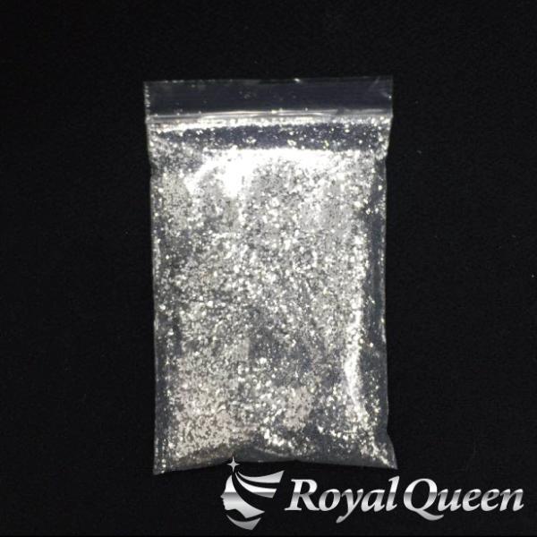 ラメ フレーク シルバーA 0.8mm 100g B100_画像3