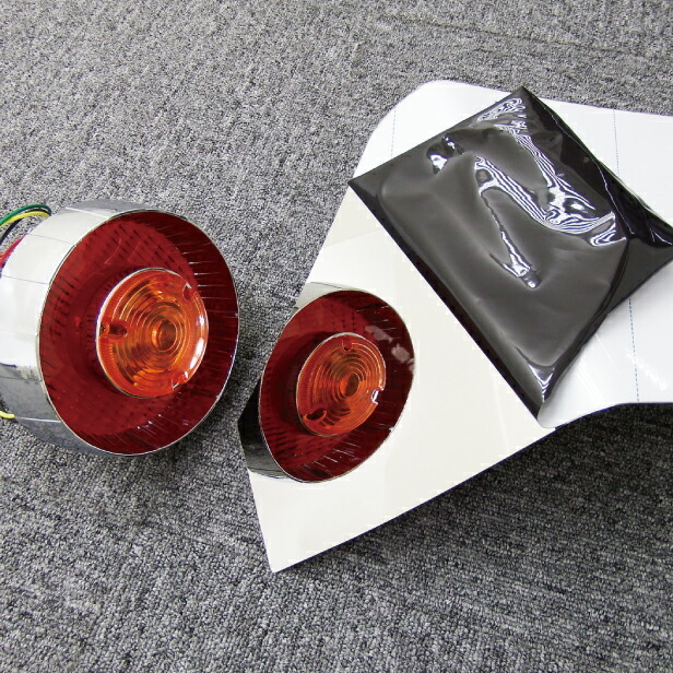 訳あり格安B品★三菱ふそう スーパーグレート 標準キャブ用 オーバーフェンダーパネル ステンレス 鏡面 #1000 左右セット【RQFP13F-B2】_画像4