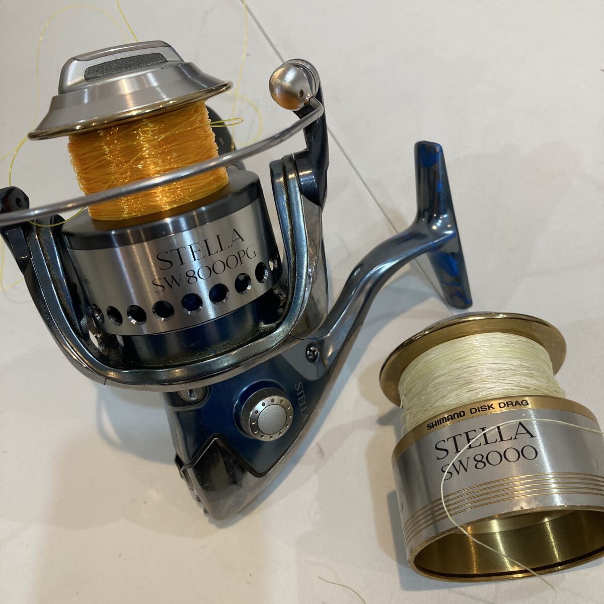 高級 STELLA SW8000PG SHIMANO ステラ シマノ 替えスプール付 【1250】リール 釣り フィッシング_画像1