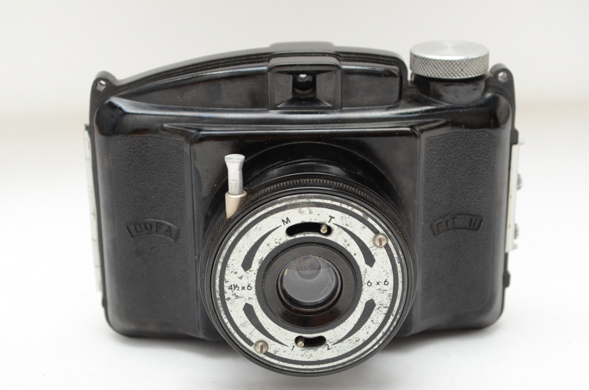 DUFA FIT II Czechoslovakia bakelite camera w/case_画像1