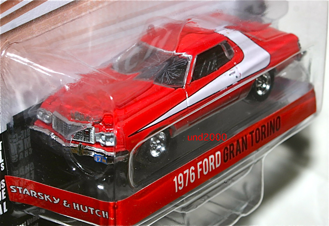 Greenlight 刑事スタスキー&ハッチ 1/64 衝突 フォード グラン トリノ 事故車 Starsky & Hutch Ford Gran Torino 赤い稲妻 グリーンライト_画像1
