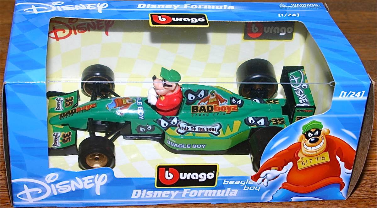 ブラーゴ 1/24 ディズニー フォーミュラ ビーグル ボーイズ Bburago F1 Disney Beagle Boy_画像2