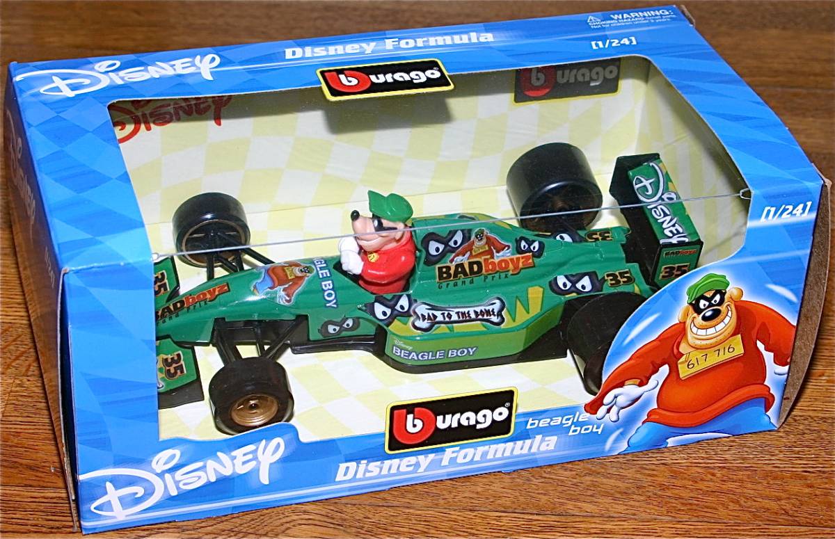 ブラーゴ 1/24 ディズニー フォーミュラ ビーグル ボーイズ Bburago F1 Disney Beagle Boy_画像1