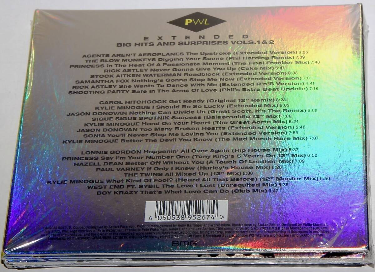 PWL Extended Big Hits And Surprises Vol.1 & 2 Stock Aitken Waterman 3CDストック エイトケン ウォーターマンRick Astley Kylie Minogue_画像2