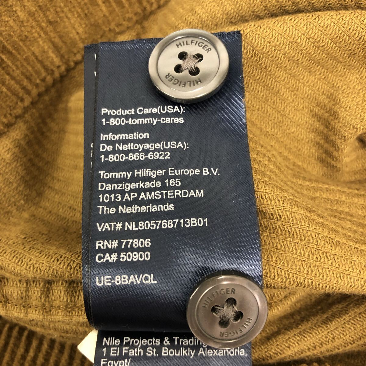 TOMMY HILFIGER トミーヒルフィガー コーデュロイジャケット ブラウン Lサイズ メンズ コットン 上着 羽織り シンプル4500323772_画像9