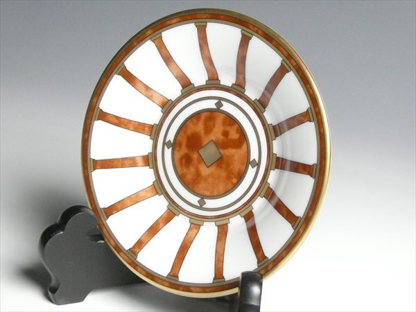 リチャードジノリ 特別限定作品 ジュビレオ ミレニアム 2000年 ② 金彩 トリオ カップ＆ソーサー＆プレート n673_画像5