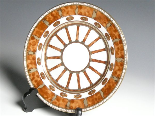 リチャードジノリ 特別限定作品 ジュビレオ ミレニアム 2000年 ② 金彩 トリオ カップ＆ソーサー＆プレート n673_画像6