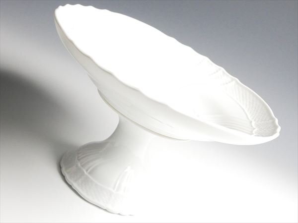 リチャードジノリ ベッキオホワイト 大型 コンポート 25.5cm k136_画像1