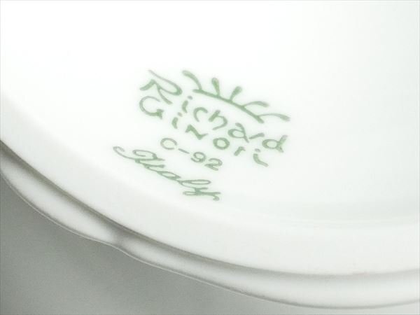 リチャードジノリ ベッキオホワイト 大型 コンポート 25.5cm k136_画像5