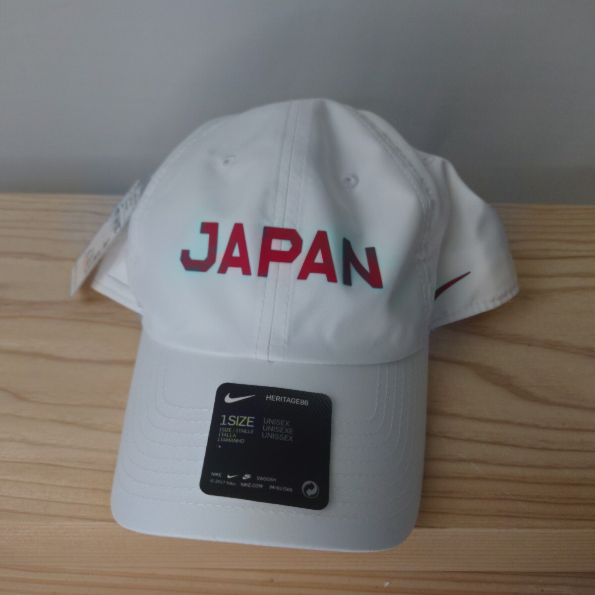 NIKE JAPAN キャップ ナイキ 日本代表 帽子　白　 ランニングなど_画像1