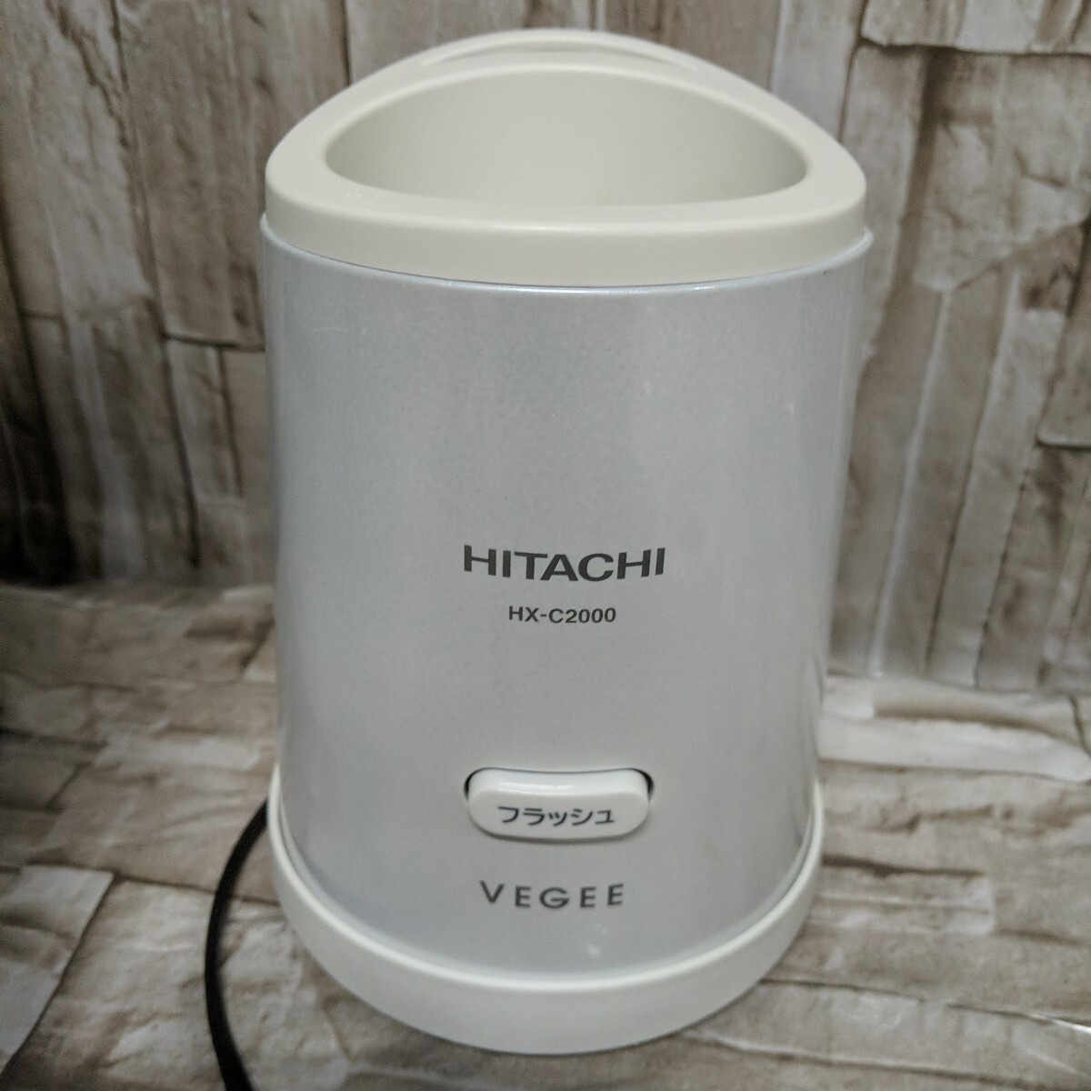 SKSZ1546 ▲　ブレンダー　HITACHI　日立　パーソナルブレンダー VEGEE HX-C2000　パールホワイト　通電のみ確認_画像5