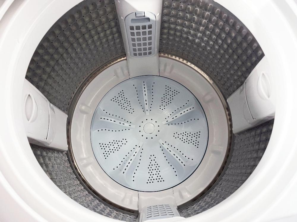 送料無料★2022年製★極上超美品 中古★AQUA 9kg 「らくらくSONIC」搭載！超音波洗浄でエリ・ソデ汚れ真っ白に！ 洗濯機【AQW-VX9M】FK9R_画像9