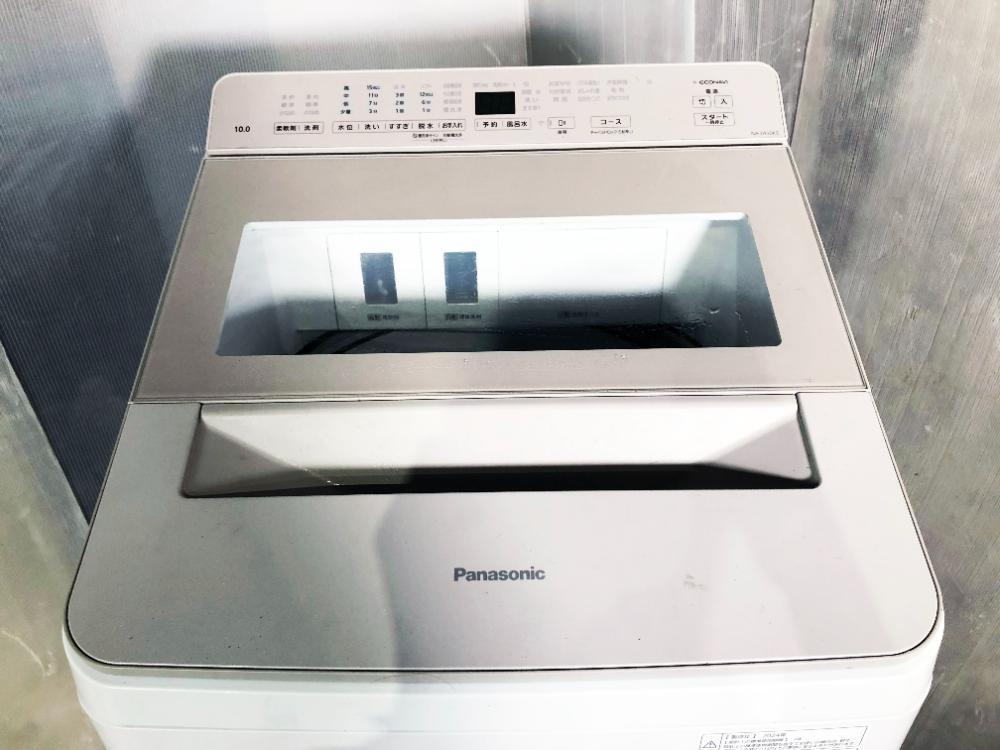 送料無料★2024年製★極上超美品 中古★Panasonic 10㎏ 泡の力とパワフル立体水流でしっかり洗浄！洗濯機【NA-FA10K3-N】FODP_画像2