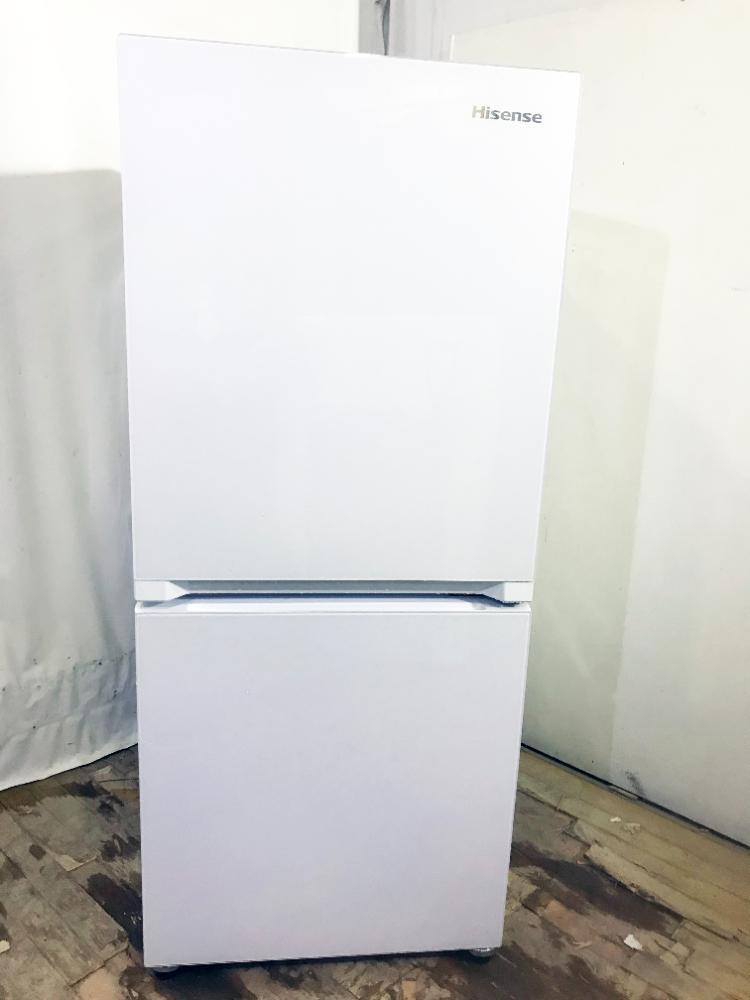 送料無料★極上超美品 中古★Hisense☆134L☆2ドア冷凍冷蔵庫☆右開き☆スタイリッシュデザイン!!☆LED照明!!【HR-G13A-W】FNO8_画像7