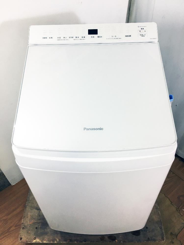 送料無料★2020年製★極上超美品 中古★Panasonic 8kg 液体洗剤自動投入!!洗浄力UP「泡洗浄＆パワフル立体水流」洗濯機【NA-FW80K7】FOC7_画像3