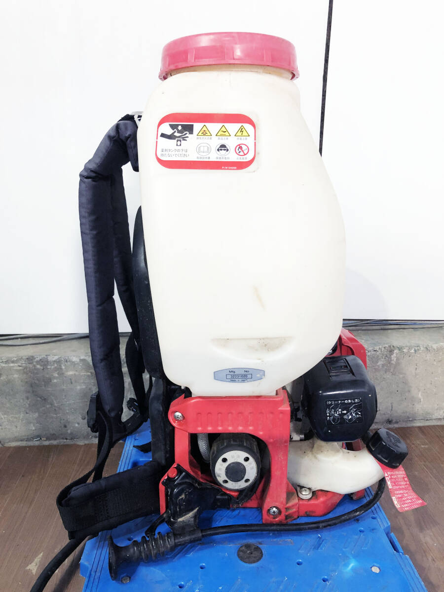 地域限定送料無料★超美品 中古★丸山 背負い動噴 霧王 霧の王国シリーズ トップモデル【MS5910D-25】FO4I_画像9