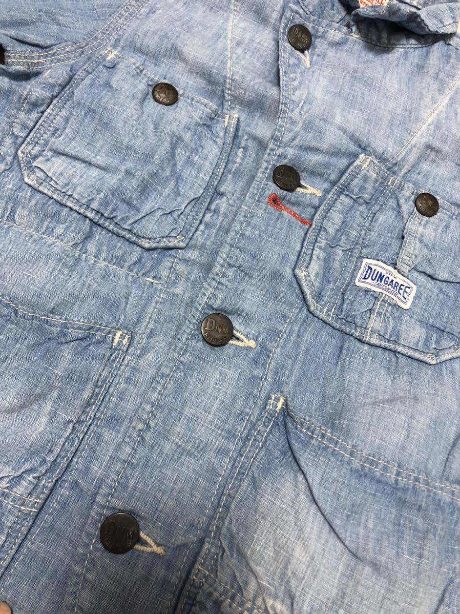 デニムダンガリー　上着　120センチ　アウター　キッズ　ジュニア　デニムジャケット フィス　FITH denim&dungaree_画像4