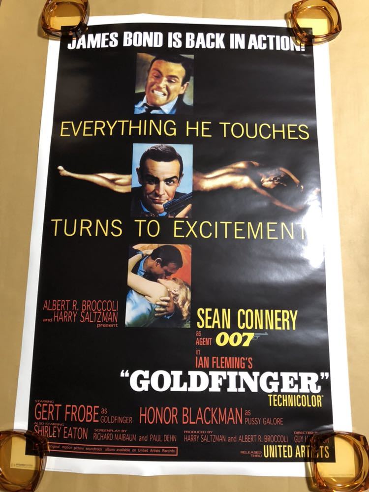 送料無料『007 ゴールドフィンガー ポスター』Goldfinger ショーン・コネリー