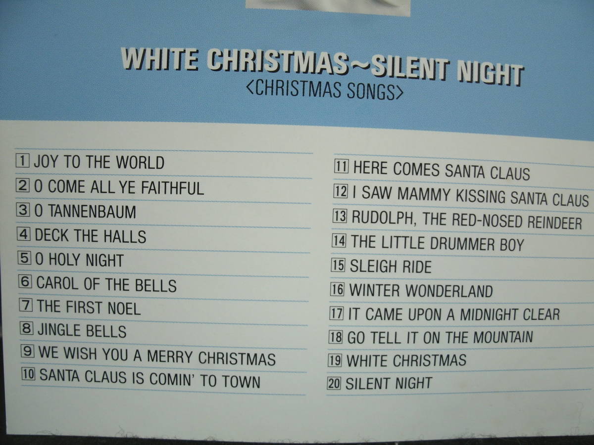 ●送料無料●中古CD● ホワイト・クリスマス - きよしこの夜 / WHITE CHRISTMAS / SILENT NIGHT / X'mas / 名曲集_画像6