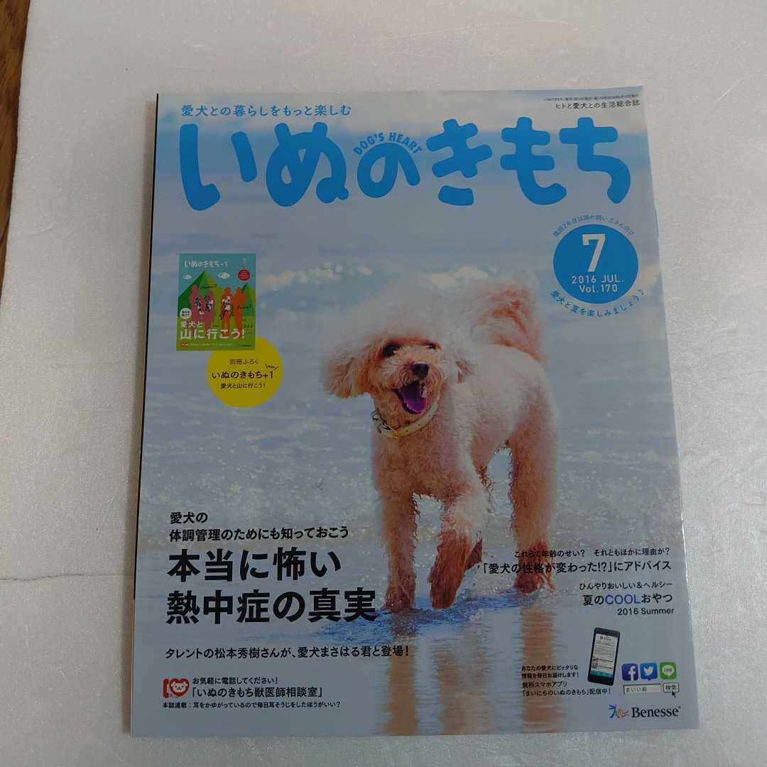 いぬのきもち 2016年07月号 付録はありません 熱中症の恐怖 松本秀樹 雨の日の散歩対策 夏のひんやりお手入れ術 代購幫