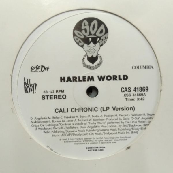 12inchレコード　 HARLEM WORLD / CALI CHRONIC_画像1