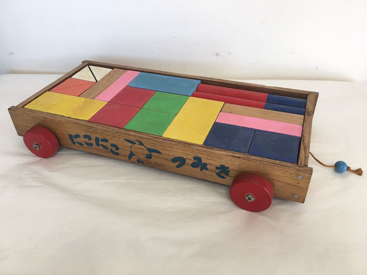  era [ building blocks ] old /.../ wooden toy / intellectual training toy / wooden / Taisho / Showa era / antique / retro / Vintage / that time thing 