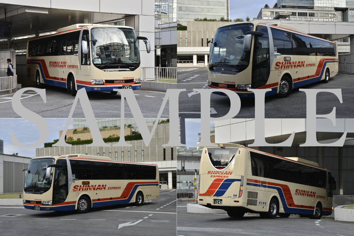 D【バス写真】Ｌ版４枚　信南交通　エアロエース　東京～伊那・駒ヶ根線_画像1