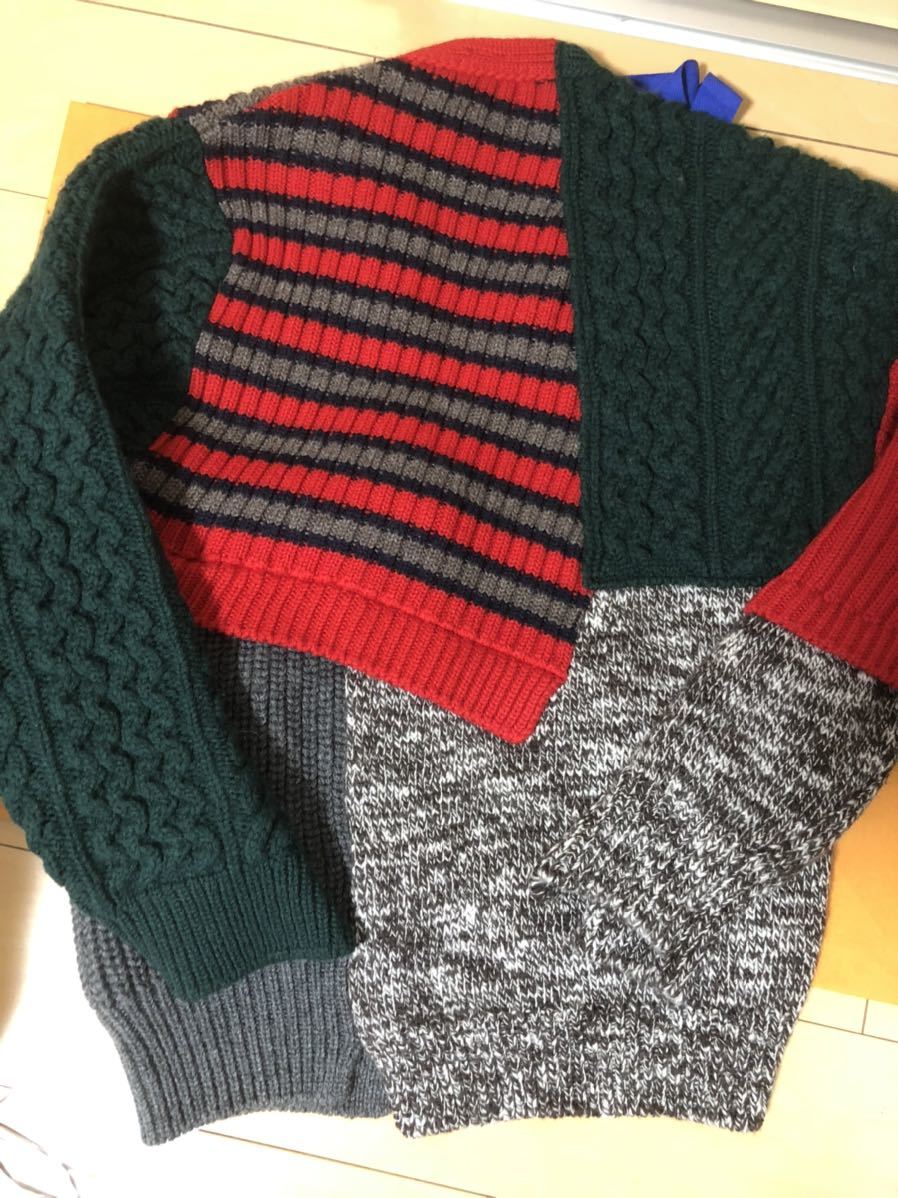 19aw kolork Lazy pattern cardigan do King 20aw knitted 