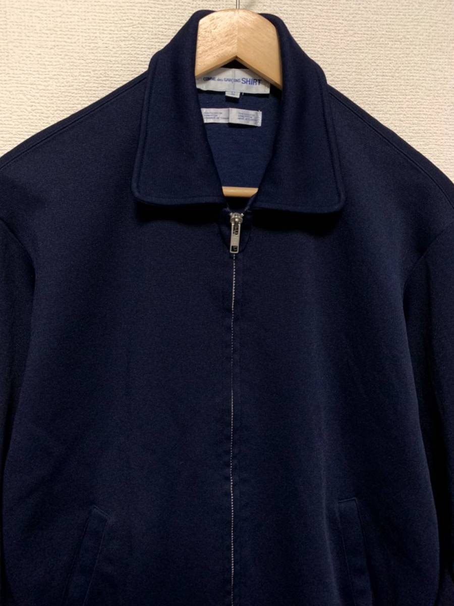 ★値下げ交渉あり★COMME des GARCONS SHIRT ポリエステルジャージジップジャケット★L1329 超美品 サイズS コムデギャルソン ポリ縮 名作_画像4