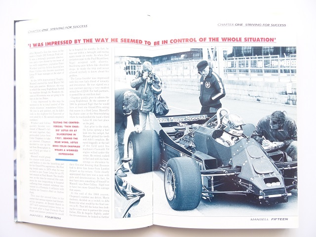 洋書◆マンセル写真集 本 F1 ドライバー レース ウイリアムズ フェラーリの画像3