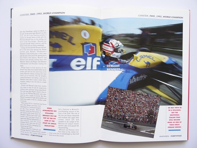 洋書◆マンセル写真集 本 F1 ドライバー レース ウイリアムズ フェラーリの画像7
