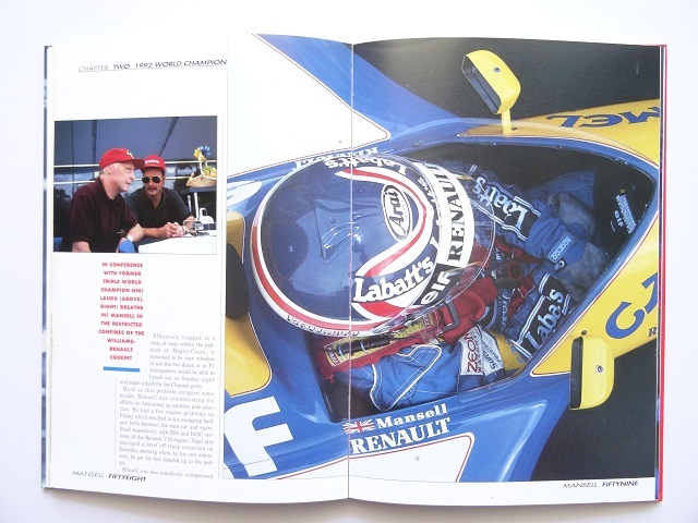 洋書◆マンセル写真集 本 F1 ドライバー レース ウイリアムズ フェラーリの画像9