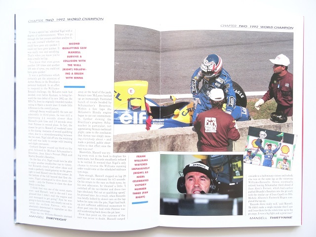 洋書◆マンセル写真集 本 F1 ドライバー レース ウイリアムズ フェラーリの画像6