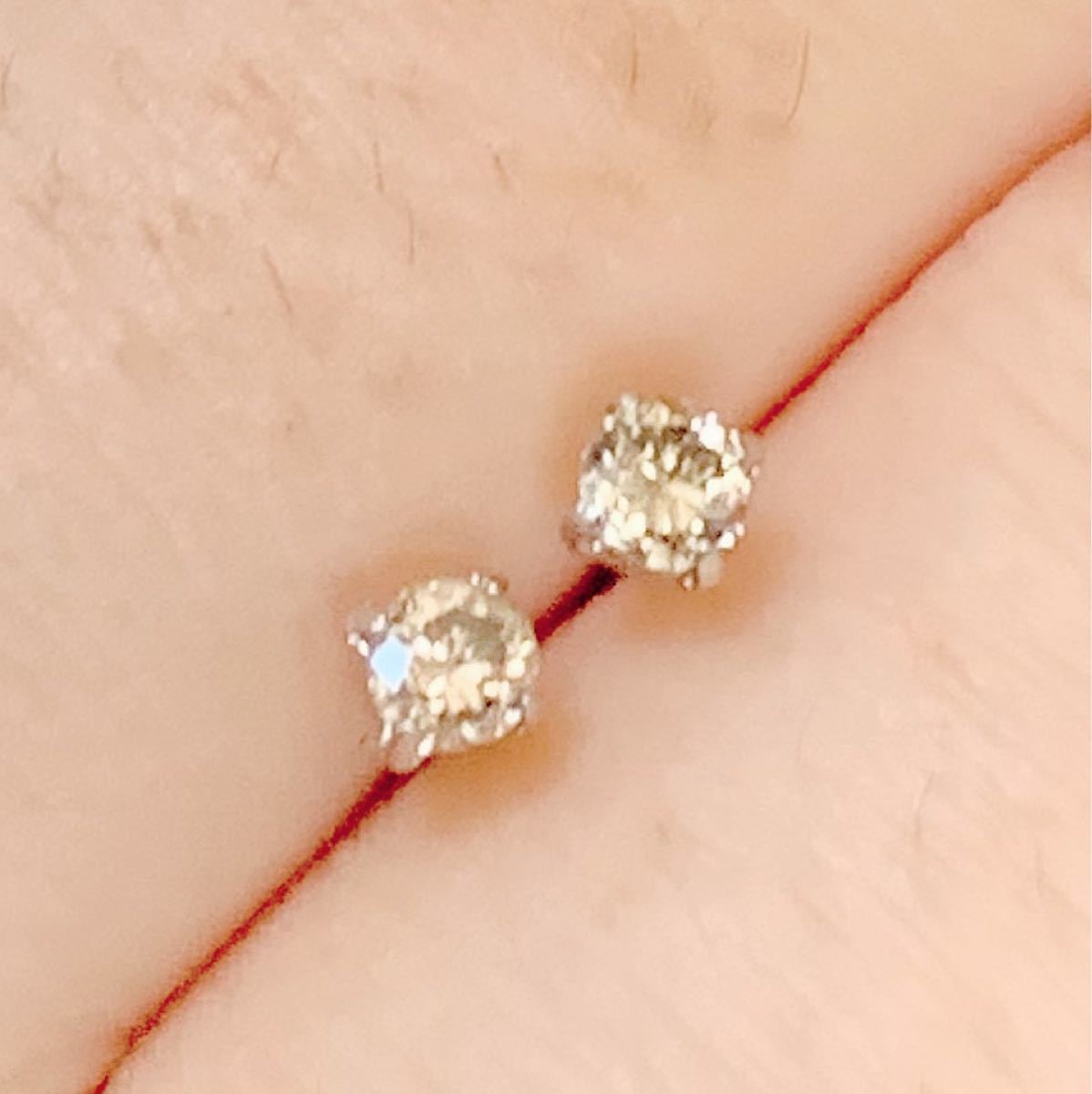 プラチナ900 天然ダイヤモンドピアス 計0.2ct ccorca.org