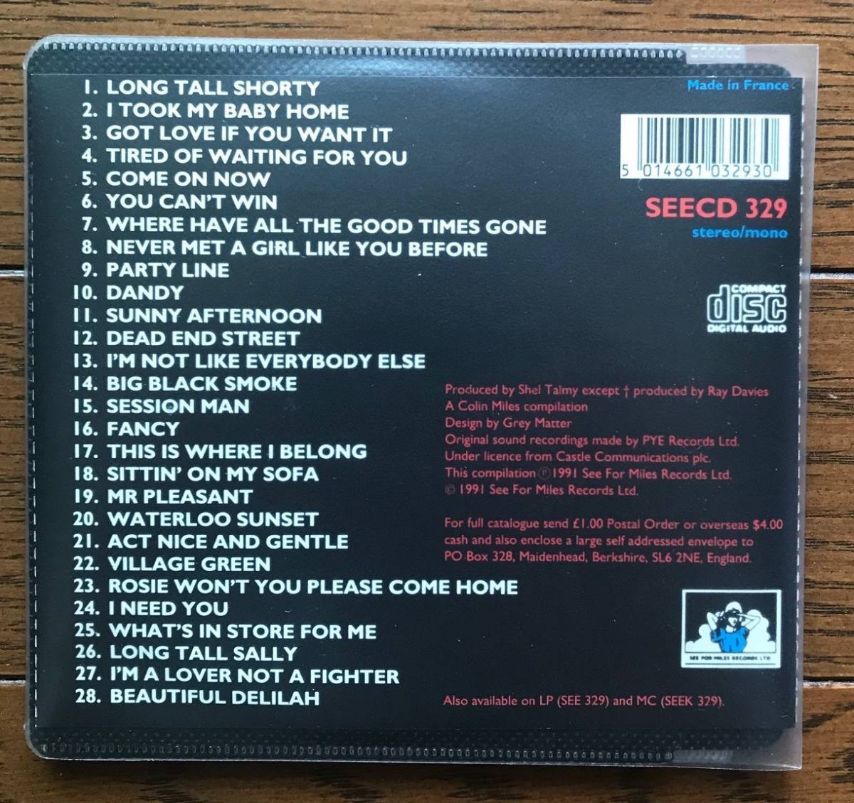 957 / The KINKS / THE EP COLLECTION Vol.2 / ザ・キンクス / シングル・コレクション / 美品_画像3