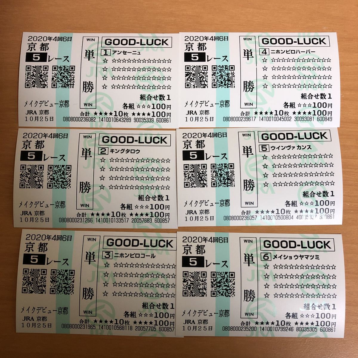 2020年 10月25日 新馬戦芝1800M 全出走馬 クイックピック 2020年 10月25日 新馬戦芝1800M 全出走馬 クイックピック