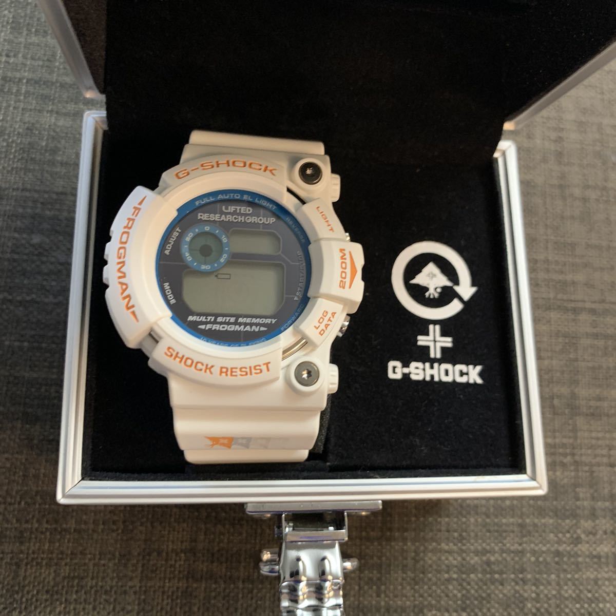 ■新品未使用希少品！CASIO　カシオ　G-SHOCK FROGMAN LRGコラボ　10th　ANNIVERSARY　LTD　GW-206K-7LRG■_画像1