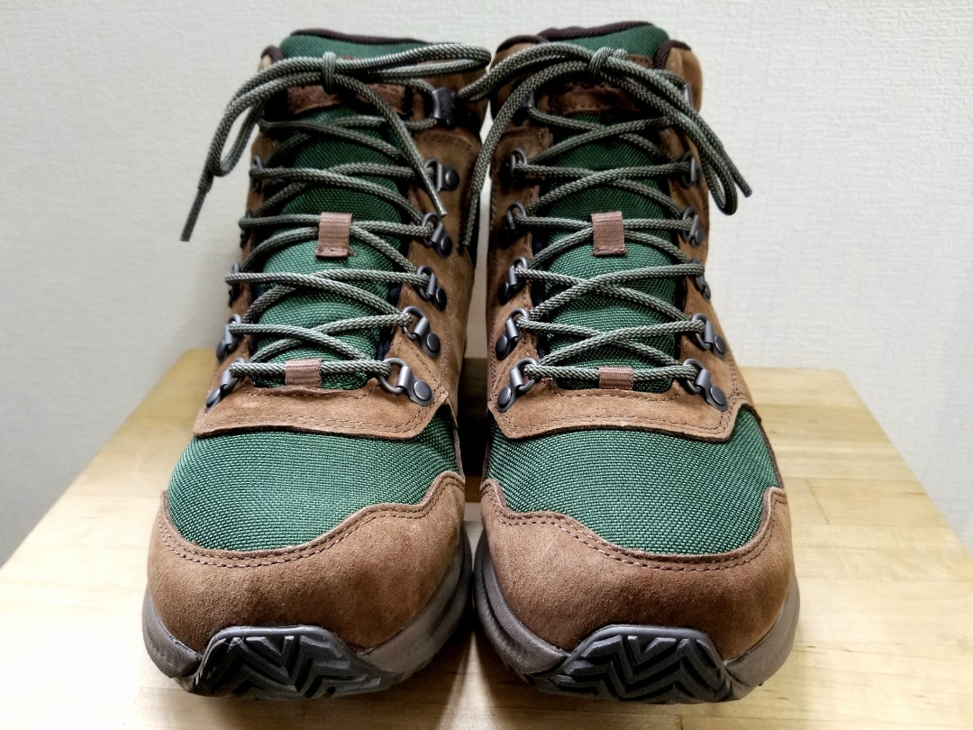 新品 定価25080円 MERRELL ONTARIO85MID WP メレル オンタリオ85ミッド FOREST US9,5 27,5㎝ 緑 茶 登山靴_画像2