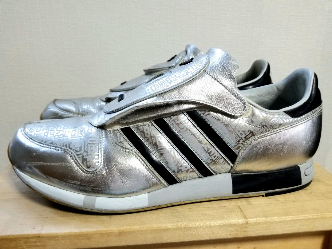 レア 06年製 adidas アディダス マイクロペーサー 銀黒 総柄 US11 29㎝