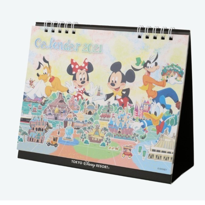 卓上カレンダー　 ディズニー　 東京ディズニーリゾート　2021