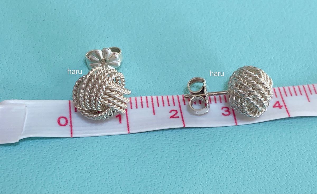 ティファニー ツイストノット メッシュ ピアス-