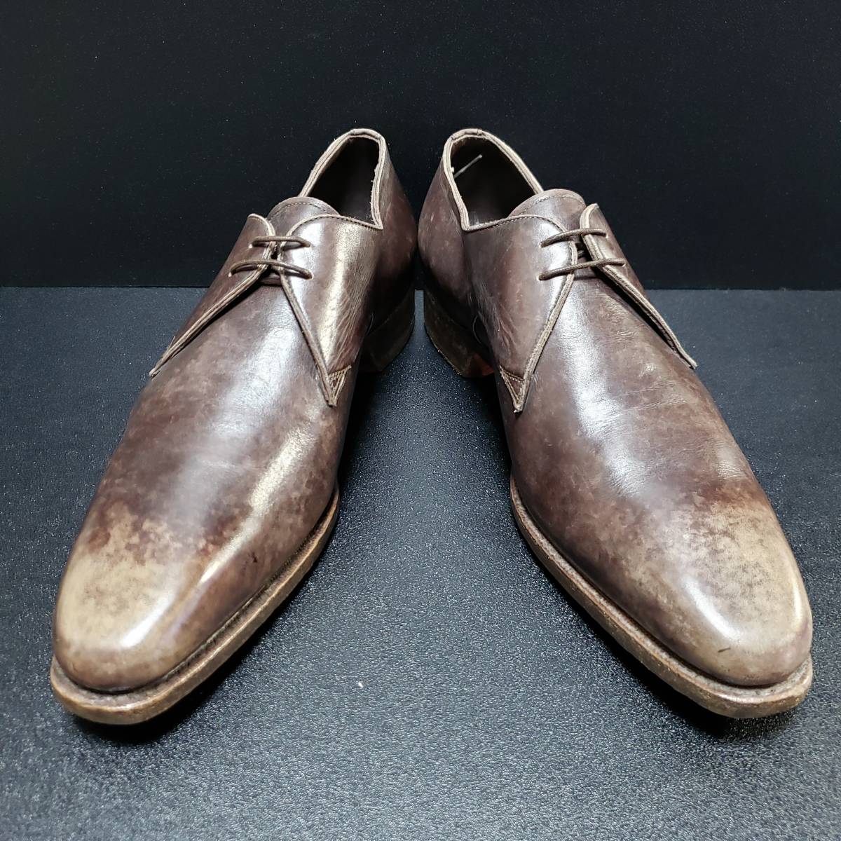 サントーニ（Santoni） イタリア製革靴 茶 UK8.5_画像1