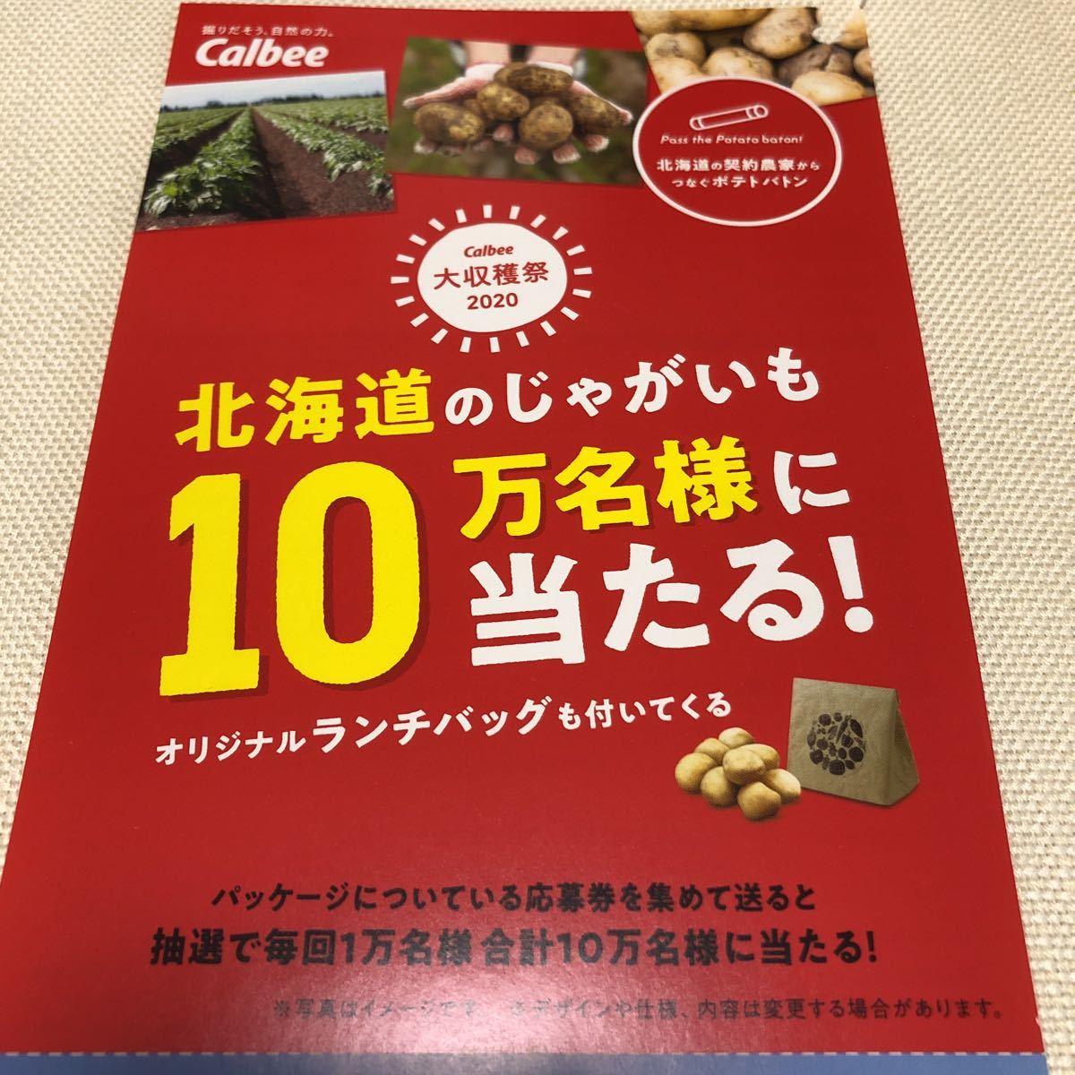 《懸賞当選品》カルビー オリジナル ランチバッグ 2個セット☆ Calbee/未使用/非売品/ノベルティの画像4