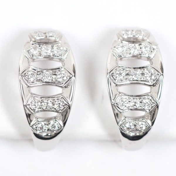 MIKIMOTO ミキモト ダイヤモンド 0.22ct(0.11ct×2) K18WG イヤリング