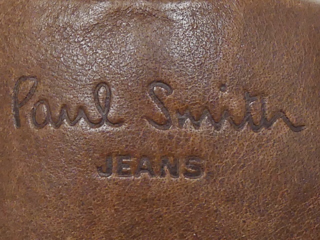 即決★Paul smith★26cm レザーチャッカブーツ ポールスミス メンズ 8 茶 ブラウン 本革 ビジネスシューズ 本皮 レースアップ 革靴