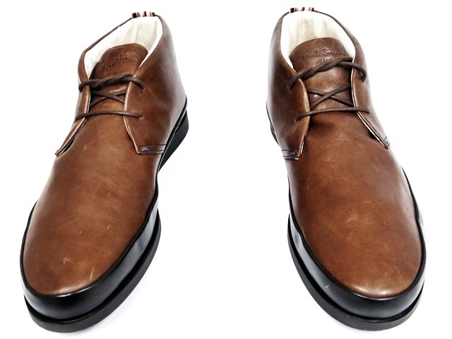 即決☆Paul smith☆26cm レザーチャッカブーツ ポールスミス メンズ 8